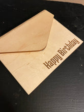 Load image into Gallery viewer, Wooden Gift Card Envelope